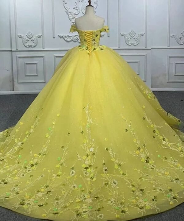 yellow ball gown 1263-01