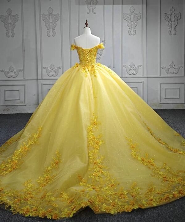 yellow wedding dress 1250-01