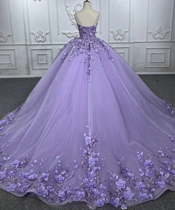 3d flower wedding dress 1256-01