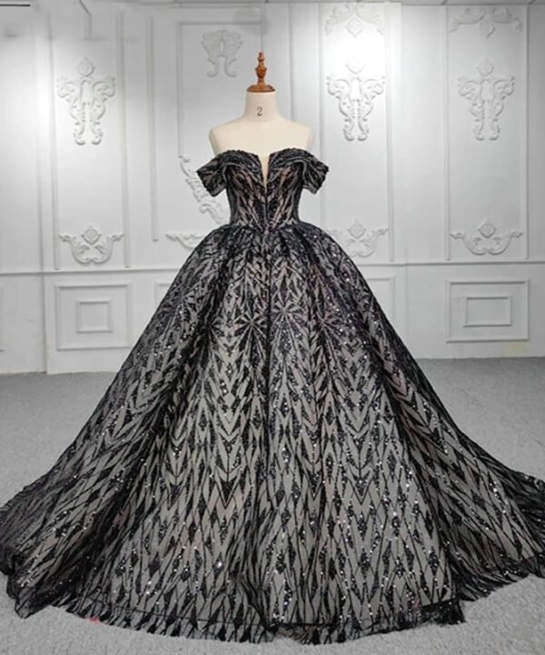 black quinceanera dresses 1319-04