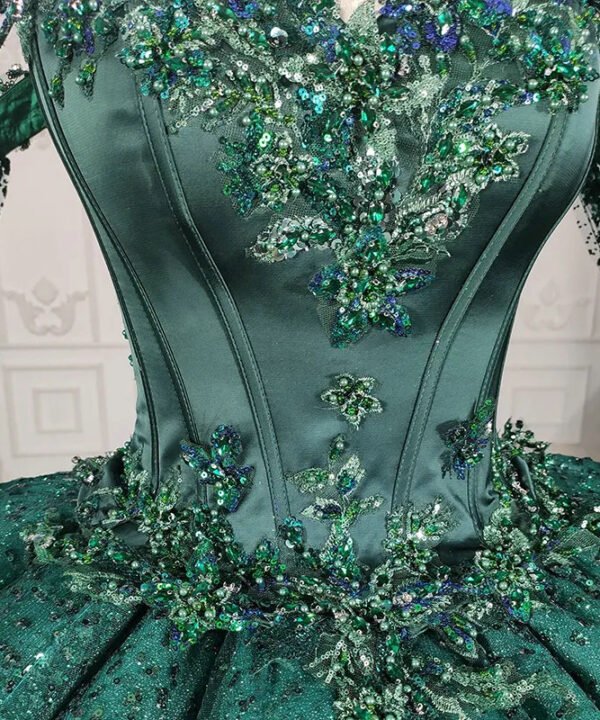 cape sleeve wedding dress 1305-04