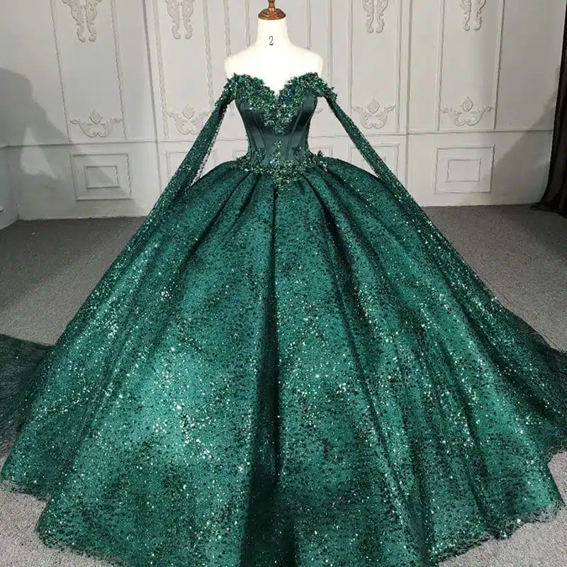 cape sleeve wedding dress 1305-05