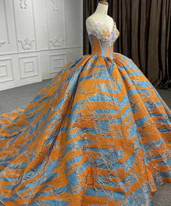 colorful wedding dress 1279-02