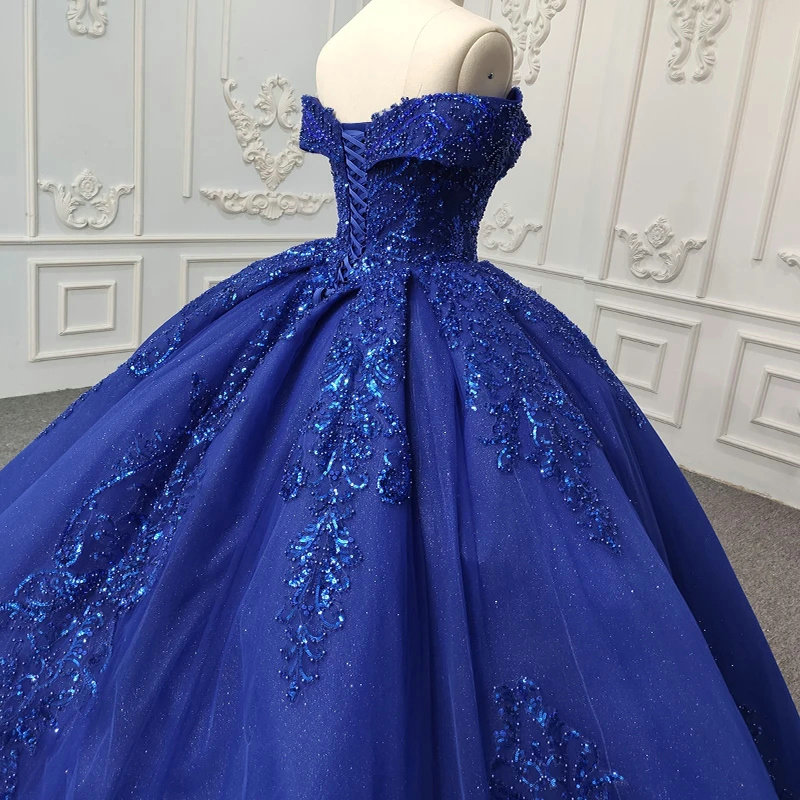 Dark Blue Wedding Dress Princess Quinceanera Dress