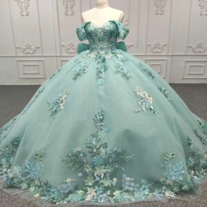 floral wedding dresses with color 1275-06