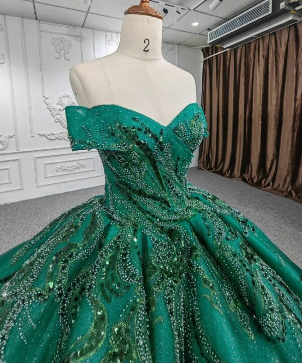 forest green quince dress 1296-06