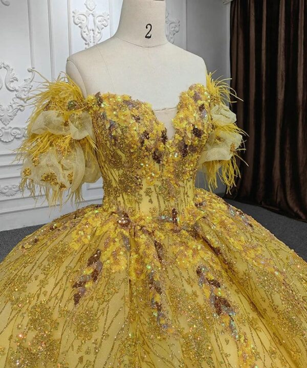 gold bridal gown 1313-05