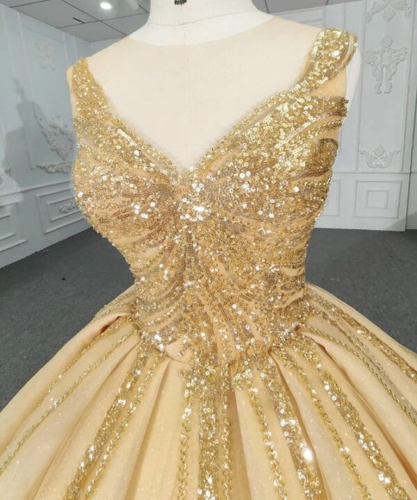 gold bridal gown 1321-01