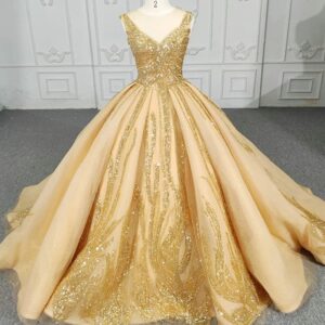 gold bridal gown 1321-03