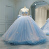 light blue wedding gown 1287-06