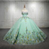 light green quinceanera dresses 1271-01