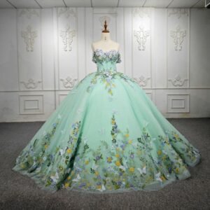 light green quinceanera dresses 1271-01