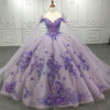 pink and purple wedding dress 1274-06