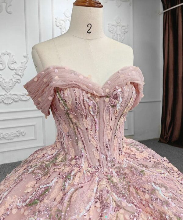 pink bridal gown 1322-04