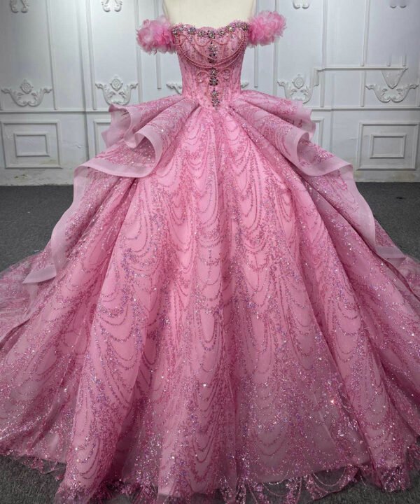 pink wedding gown 1269-01