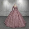 pink wedding gown 1304-02