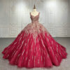 red bridal gown 1297-04