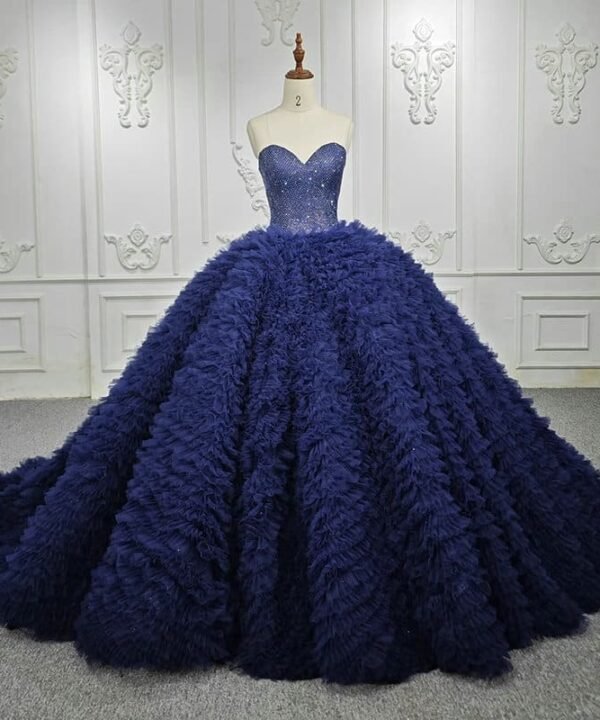 royal blue wedding dress 1278-06