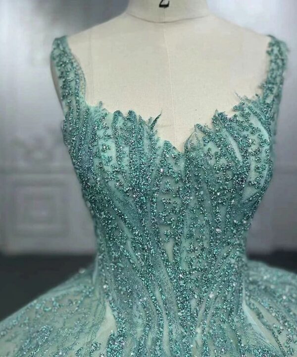 sage green wedding dress 1298-01