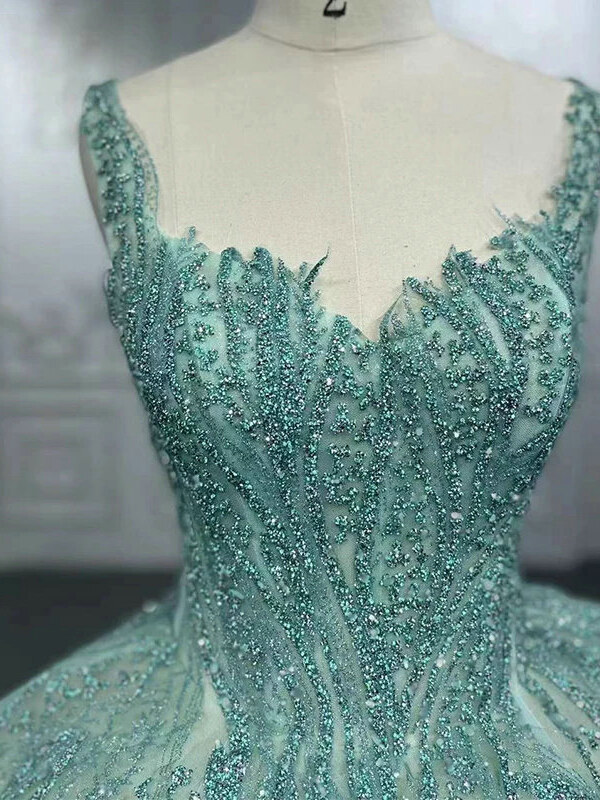 sage green wedding dress 1298-01