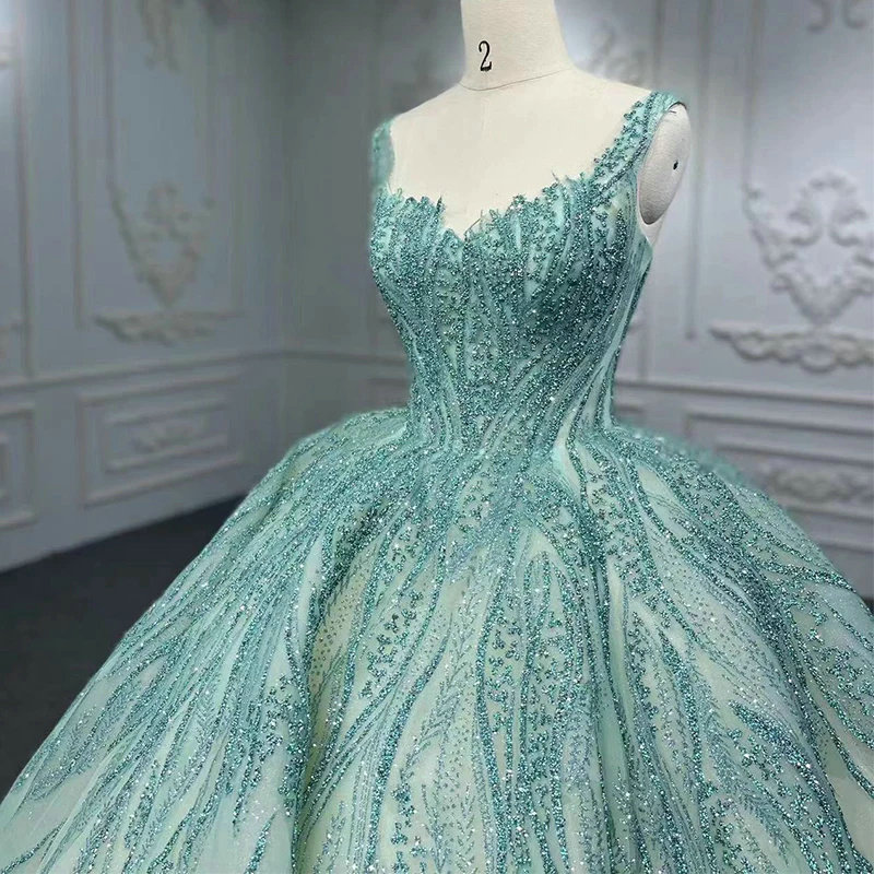 sage green wedding dress 1298-04