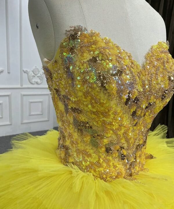 yellow ball gown 1311-01