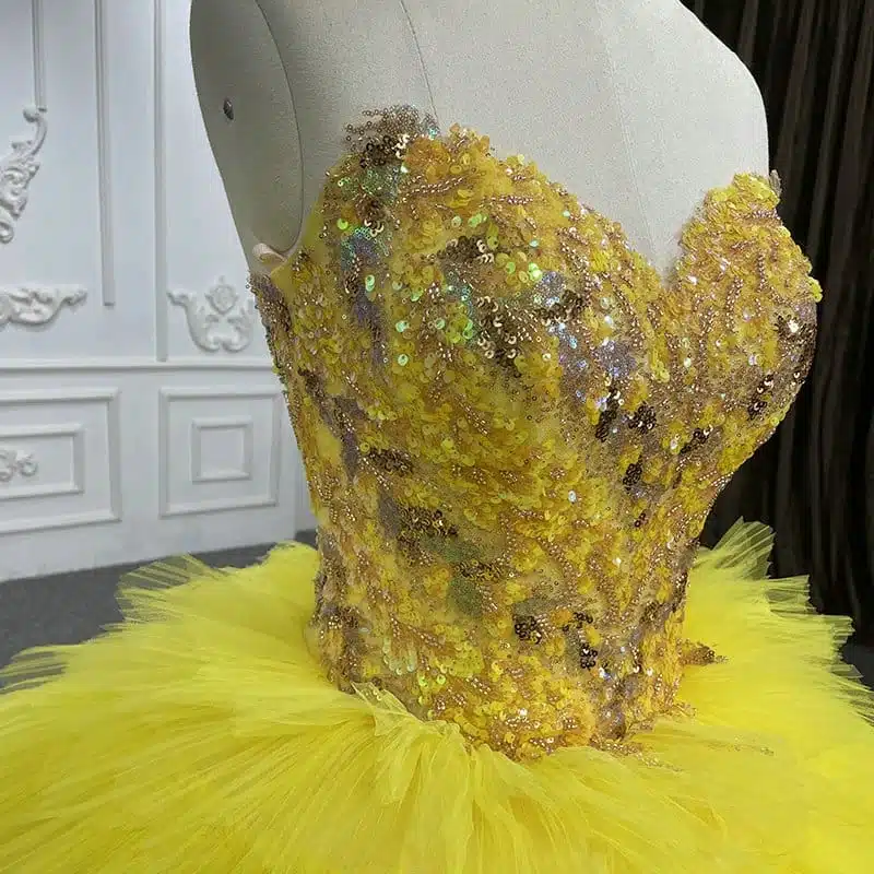 yellow ball gown 1311-01