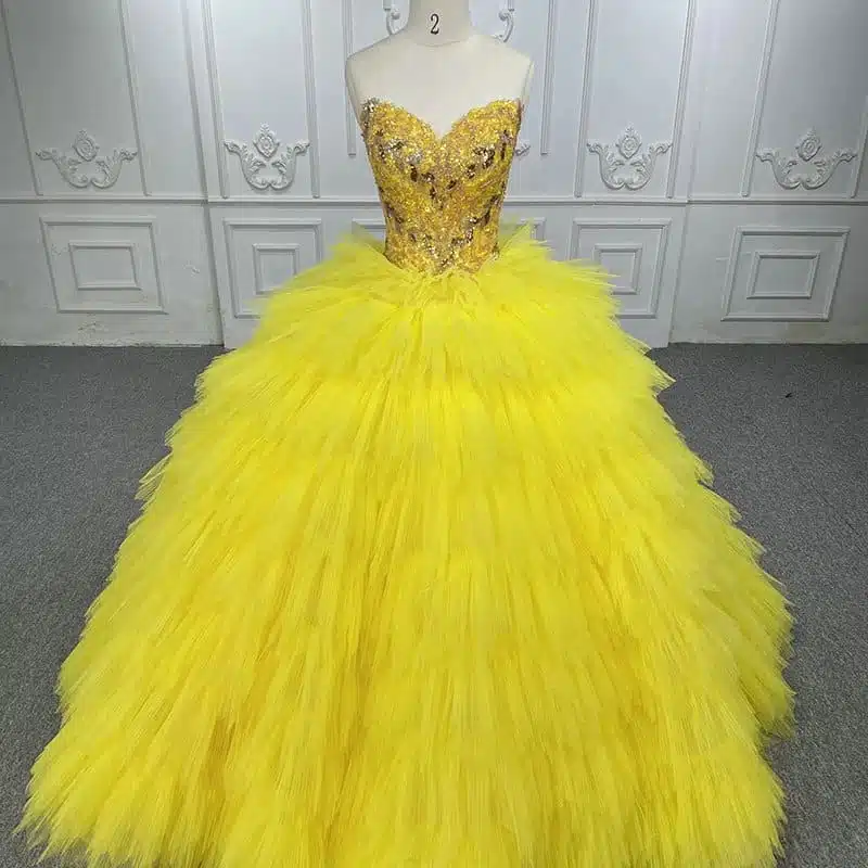yellow ball gown 1311-06