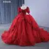 red quinceanera dresses 1332-001