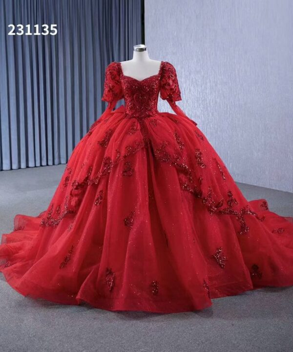red quinceanera dresses 1332-001
