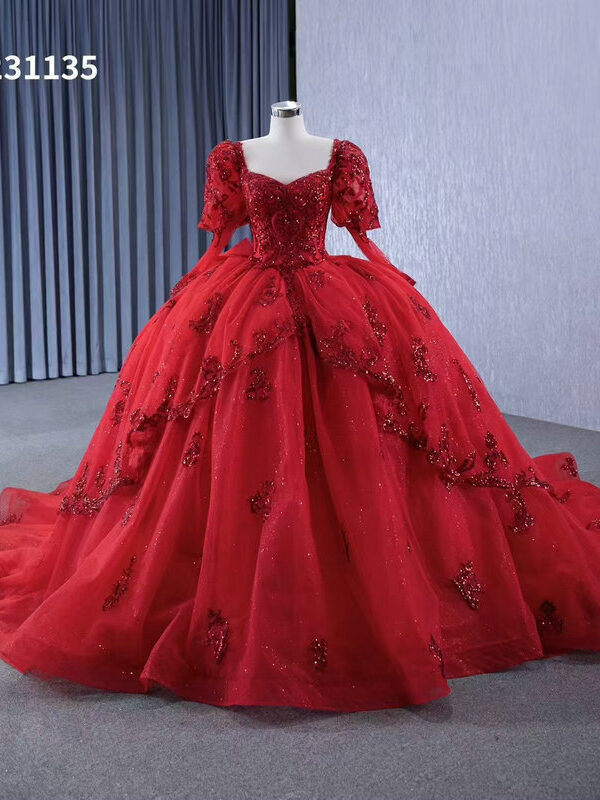 red quinceanera dresses 1332-001