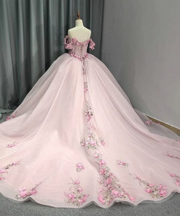 baby pink quinceanera dresses 1403-001