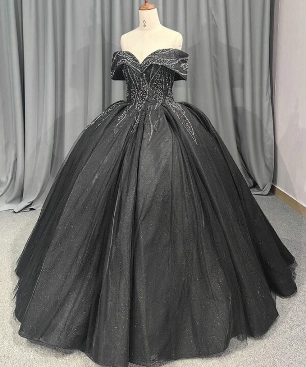 black ball gown 1409-001