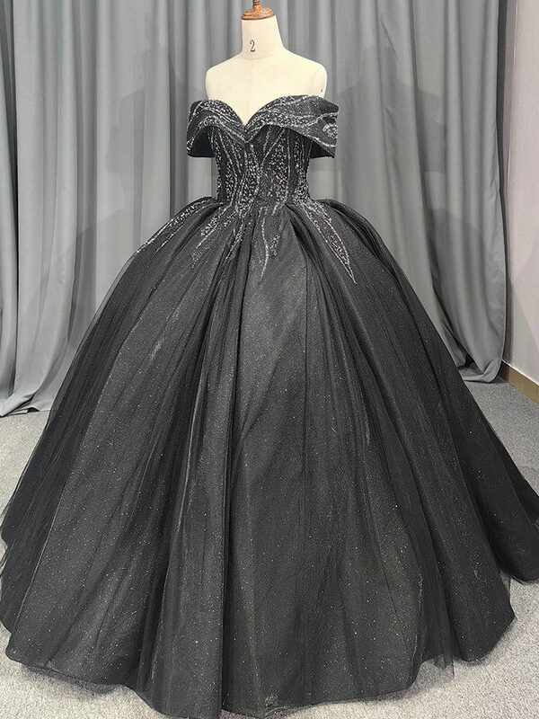 black ball gown 1409-001