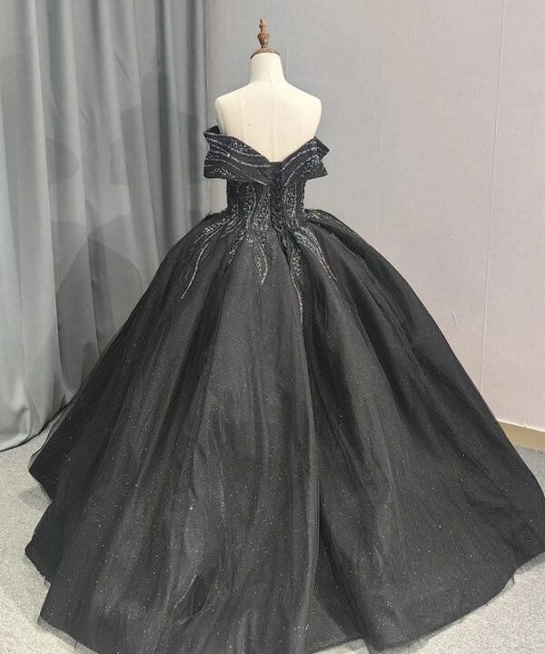 black ball gown 1409-004
