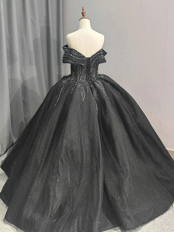 black ball gown 1409-004