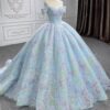 light blue wedding dress 1422-001
