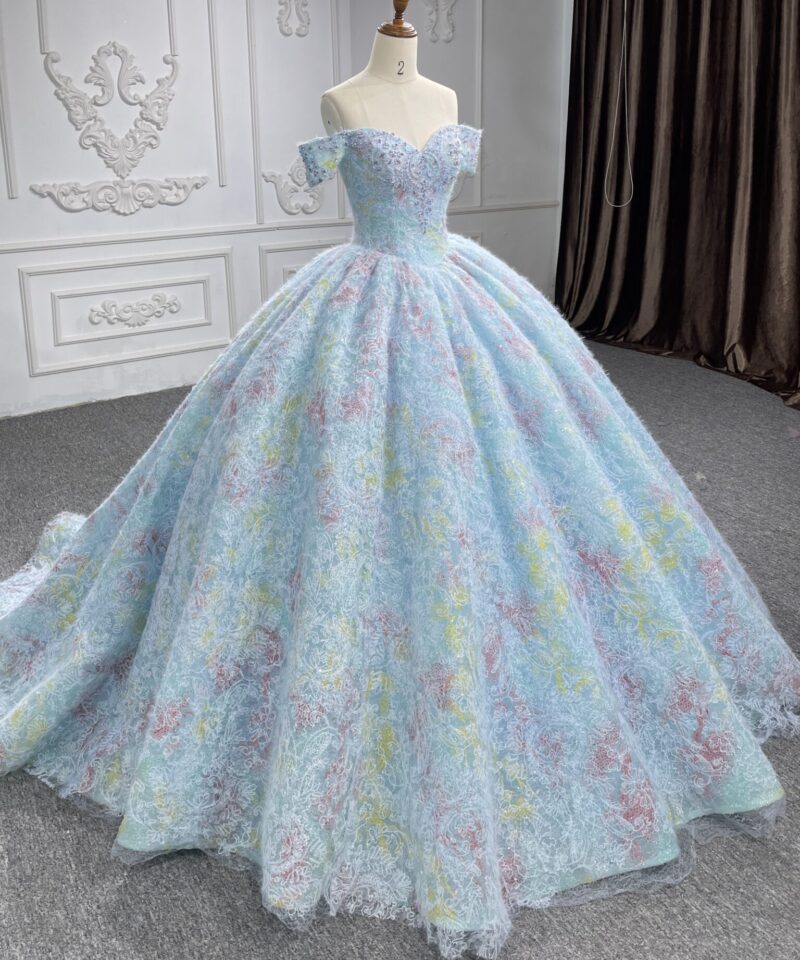 light blue wedding dress 1422-001