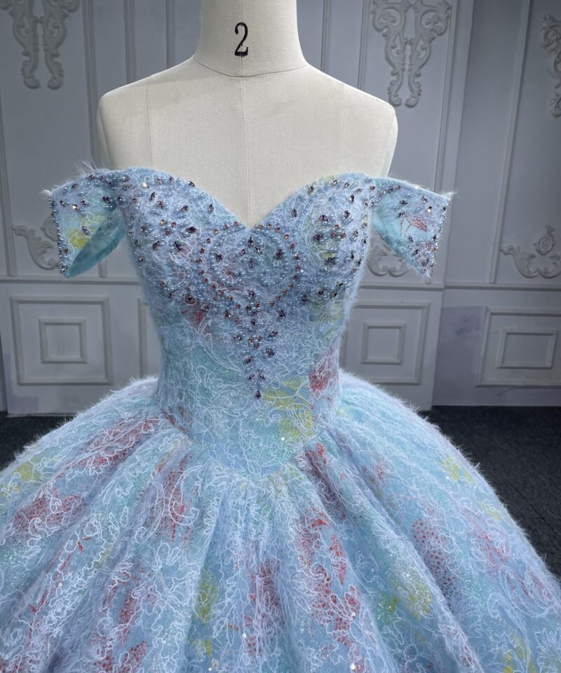 light blue wedding dress 1422-002