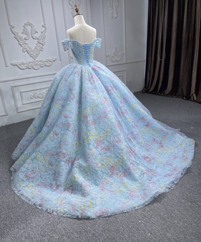 light blue wedding dress 1422-003