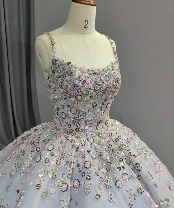 light pink wedding gown 1418-003