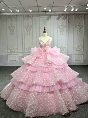 pink wedding attire 1420-002