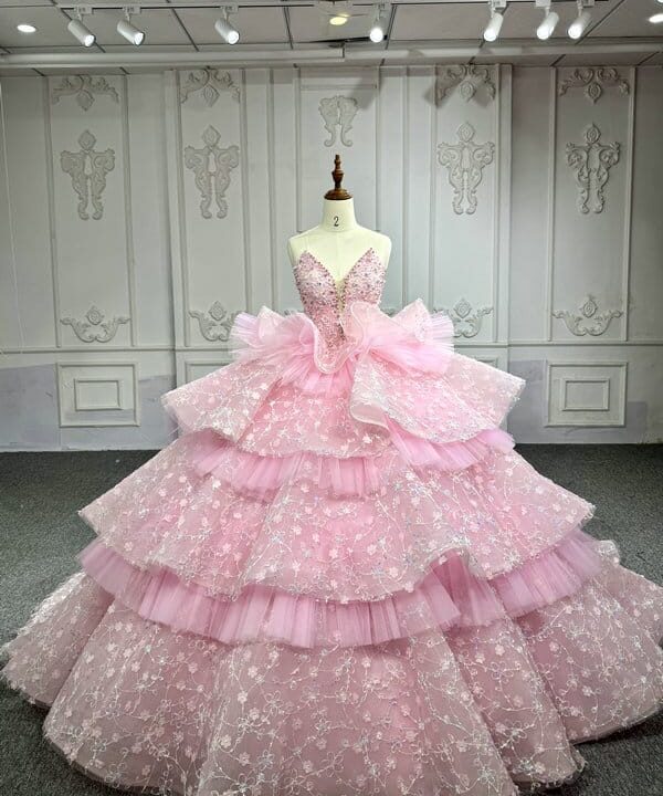 pink wedding attire 1420-002