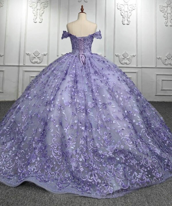 purple ball gown 1406-001