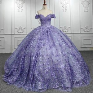 purple ball gown 1406-006