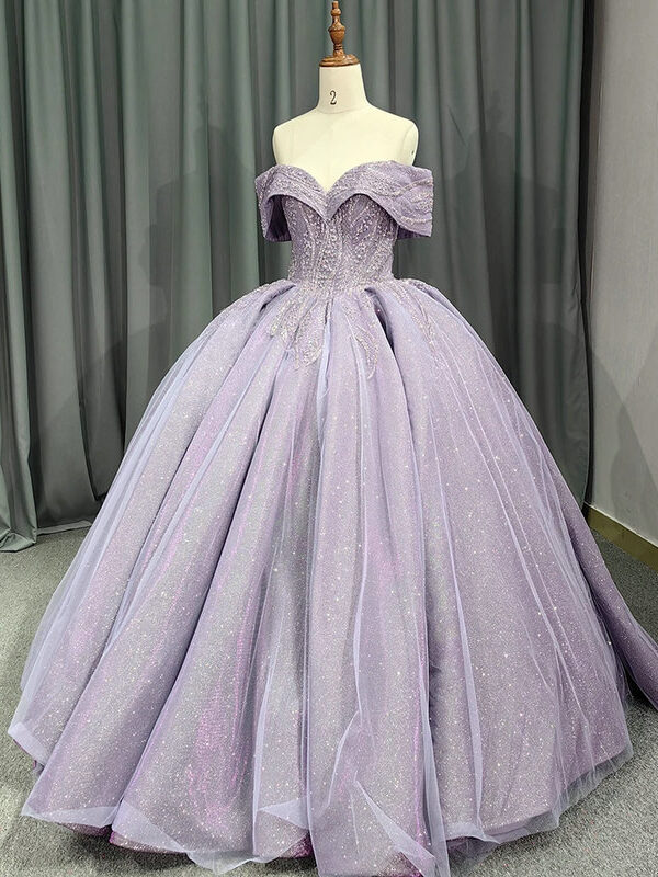 purple ball gown 1412-005