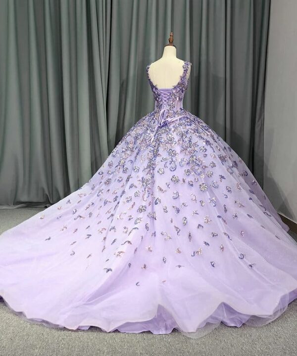 purple wedding dress 1416-001