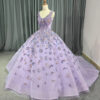 purple wedding dress 1416-005