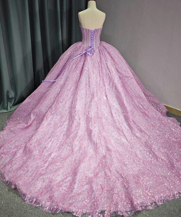 pink sparkly ball gown 1430-01