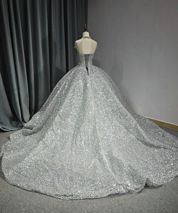 silver wedding dress 1427-04